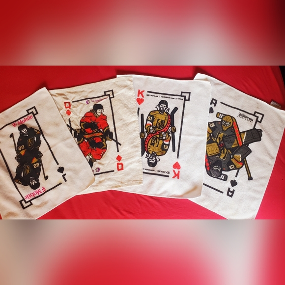 Las vegas Golden knights "playing cards" (4) towel set - Picture 4 of 5